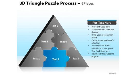 PowerPoint Slides Strategy Triangle Puzzle Ppt Backgrounds