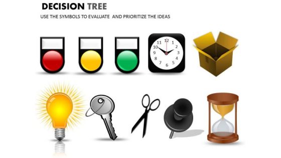 PowerPoint Symbols To Evaluate And Prioritize Ideas