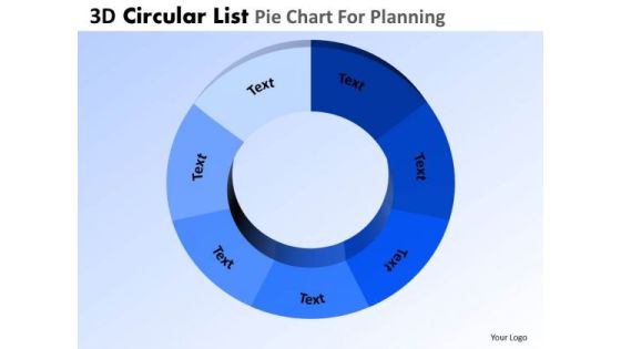 PowerPoint Template Business Success 3d Pie Chart List Ppt Slide Designs PowerPoint Template Business Success 3d Pie Chart List Ppt Slide Designs
