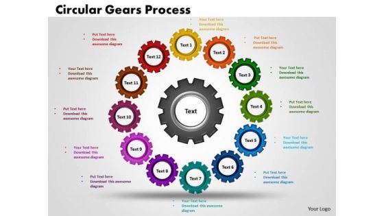 PowerPoint Template Circular Gears Process Diagram Ppt Theme PowerPoint Template Circular Gears Process Diagram Ppt Theme