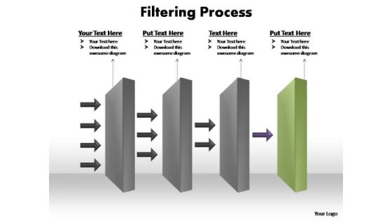 PowerPoint Template Company Filtering Process Ppt Template