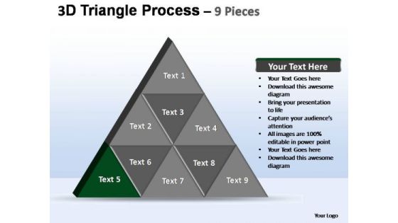PowerPoint Template Company Triangle Process Ppt Design Slides