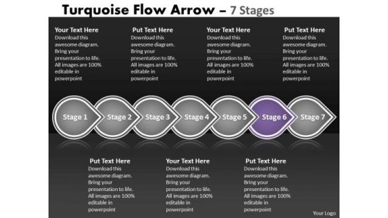 PowerPoint Template Continual Seven Stages Linear Flow Business Strategy Business Image PowerPoint Template Continual Seven Stages Linear Flow Business Strategy Business Image