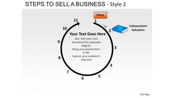 PowerPoint Template Corporate Growth Steps To Sell A Business Style 2 Ppt Theme