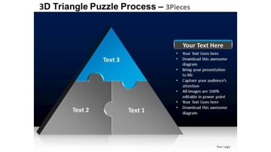 PowerPoint Template Marketing Triangle Puzzle Ppt Designs