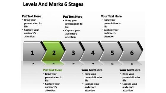 PowerPoint Template Process Levels And Marks Ppt Slide