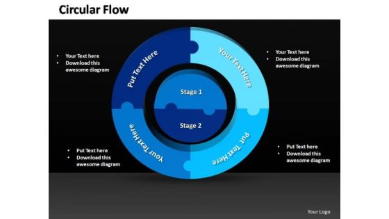 PowerPoint Templates Business 3d Circular Flow Ppt Template