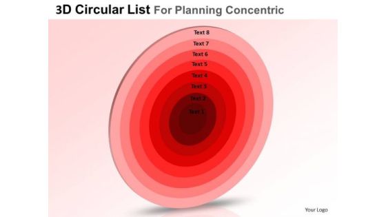 PowerPoint Templates Business List For Planning Core Diagrams Ppt Presentation