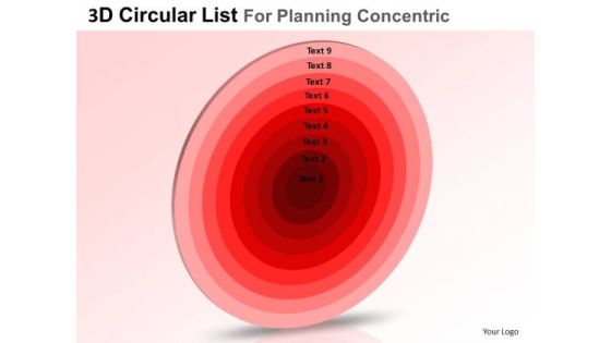 PowerPoint Templates Business List For Planning Core Diagrams Ppt Process