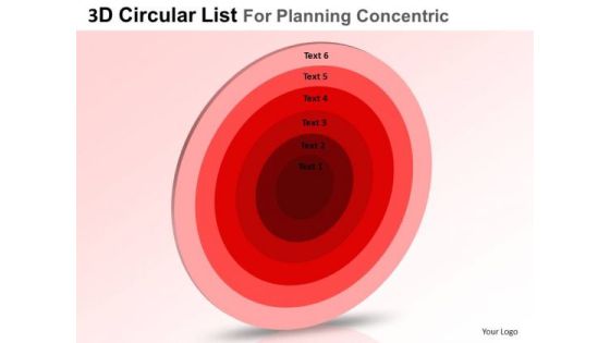 PowerPoint Templates Business List For Planning Core Diagrams Ppt Slides