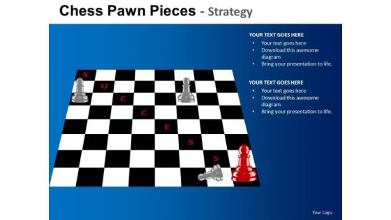 PowerPoint Templates Business Stragety Chess Pawn Ppt Designs