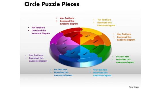 PowerPoint Templates Circle Puzzle Growth Ppt Slide Designs