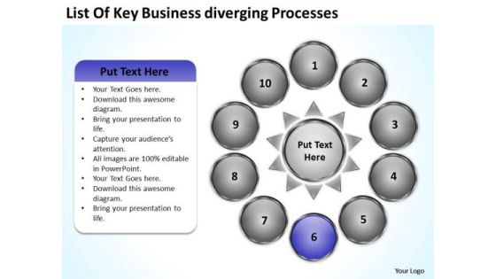 PowerPoint Templates Download Diverging Processes Chart Circular Flow Diagram PowerPoint Templates Download Diverging Processes Chart Circular Flow Diagram