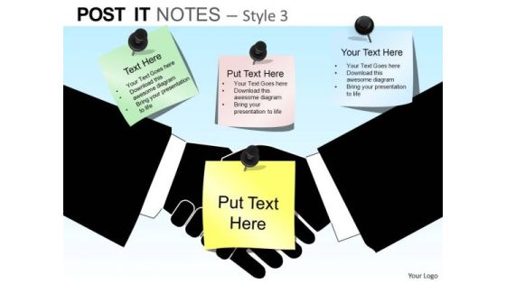 PowerPoint Templates Executive Handshake Post It Notes Ppt Slides PowerPoint Templates Executive Handshake Post It Notes Ppt Slides