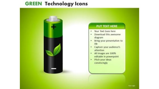 PowerPoint Templates Rechargeable Batteries Environmetally Friendly Ppt Slides