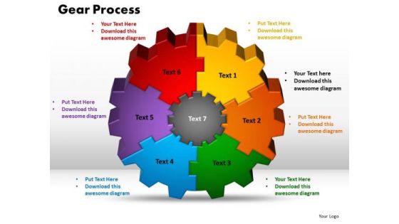 PowerPoint Theme Gear Process Marketing Ppt Template PowerPoint Theme Gear Process Marketing Ppt Template