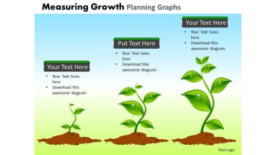 PowerPoint Themes Marketing Measuring Growth Ppt Designs