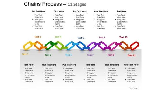 PowerPoint Themes Strategy Chains Ppt Slides