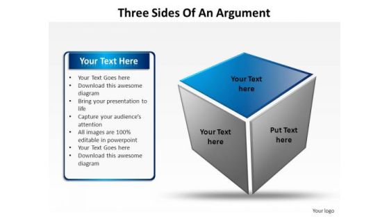 PowerPoint Themes Strategy Three Sides Of An Argument Ppt Slides PowerPoint Themes Strategy Three Sides Of An Argument Ppt Slides