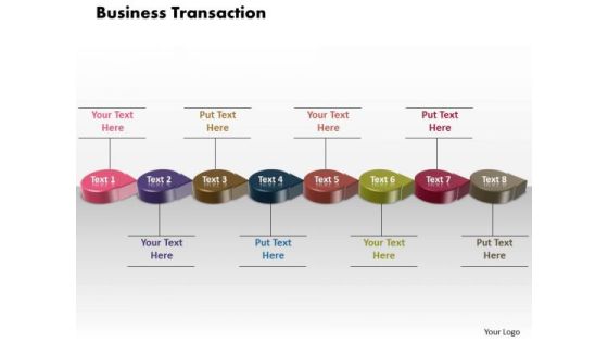 Ppt 3d Circular Arrows Business Transactions Diagram PowerPoint Free Templates