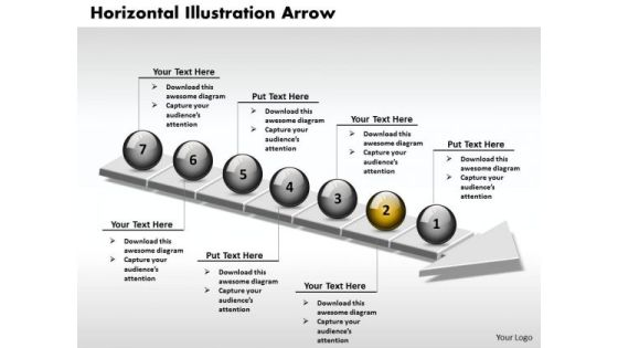 Ppt 3d Horizontal Example Through An Arrow 7 State Diagram PowerPoint Templates Ppt 3d Horizontal Example Through An Arrow 7 State Diagram PowerPoint Templates