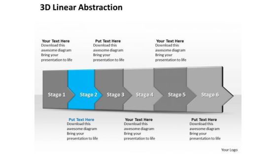 Ppt 3d Linear Abstraction To Prevent Financial Losses Six Steps PowerPoint Templates
