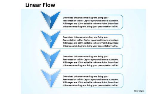 Ppt 4 Power Point Stage Linear Flow Arrow Org Chart PowerPoint 2007 Templates