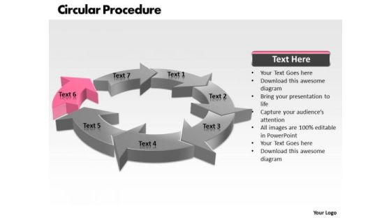 Ppt 7 State Diagram Concepts Of Circular Procedure PowerPoint Templates Ppt 7 State Diagram Concepts Of Circular Procedure PowerPoint Templates