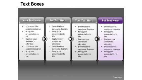 Ppt A Simple 4 Stage Process Editable Communication Skills PowerPoint Templates
