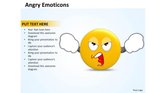 Ppt Angry Emoticons Illustration Picture Time Management PowerPoint Templates