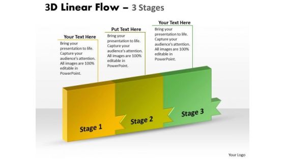 Ppt Background Continous Way To Show 3 Steps Workflow Operations Management PowerPoint 1 Image