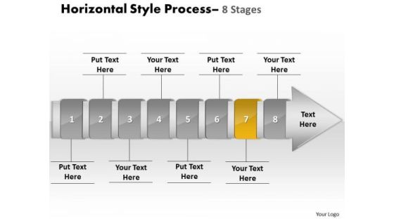 Ppt Background Linear Demonstration Of 8 Steps Working With Slide Numbers Procedure Image
