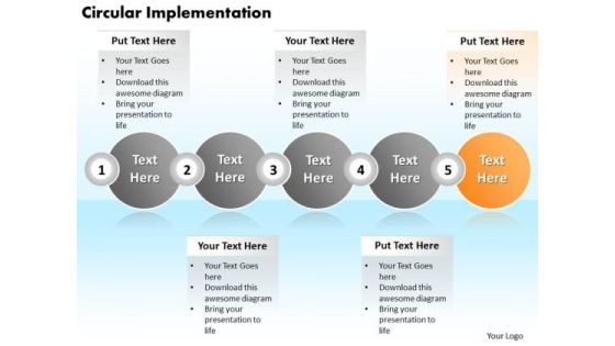 Ppt Circular Implementation Of 5 Create PowerPoint Macro Involved Procedure Templates Ppt Circular Implementation Of 5 Create PowerPoint Macro Involved Procedure Templates