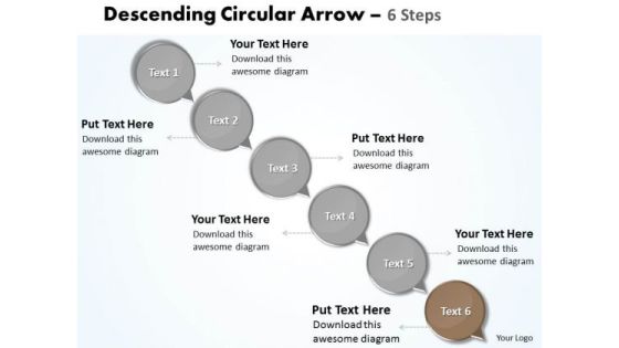 Ppt Circular Text PowerPoint 2010 Circles Descending Arrow 6 Steps Business Templates Ppt Circular Text PowerPoint 2010 Circles Descending Arrow 6 Steps Business Templates
