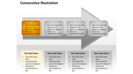 Ppt Consecutive Mobile Marketing PowerPoint Presentation Steps An Arrow Templates