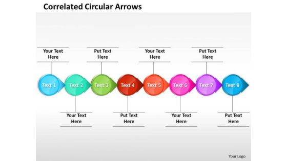 Ppt Correlated Circular Arrows PowerPoint Templates Horizontal Line 8 Stages Ppt Correlated Circular Arrows PowerPoint Templates Horizontal Line 8 Stages