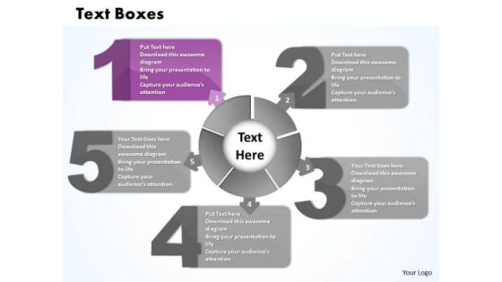 Ppt Five Text Align Boxes PowerPoint 2010 Connected With Circle Templates Ppt Five Text Align Boxes PowerPoint 2010 Connected With Circle Templates