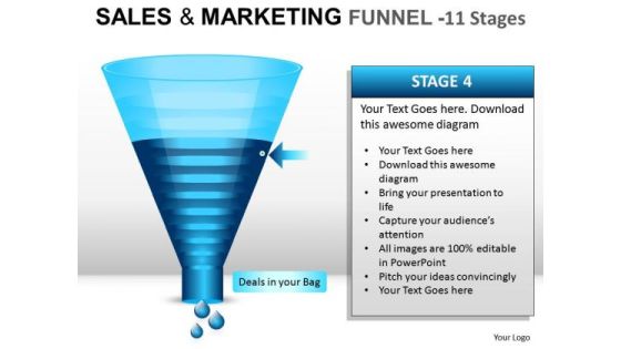 Ppt Graphics Showing Sales Marketing Funnel Diagram Slides