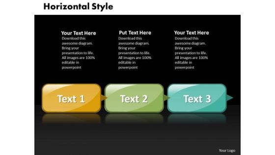 Ppt Horizontal Picture Style PowerPoint 2010 3 State Diagram Templates Ppt Horizontal Picture Style PowerPoint 2010 3 State Diagram Templates