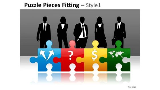 Ppt Human Resources Development Puzzle PowerPoint Slides