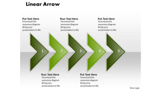 Ppt Linear Arrow-5 State Diagram PowerPoint Templates Ppt Linear Arrow-5 State Diagram PowerPoint Templates