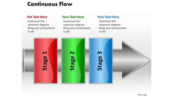 Ppt Linear Flow 3 Steps1 PowerPoint Templates