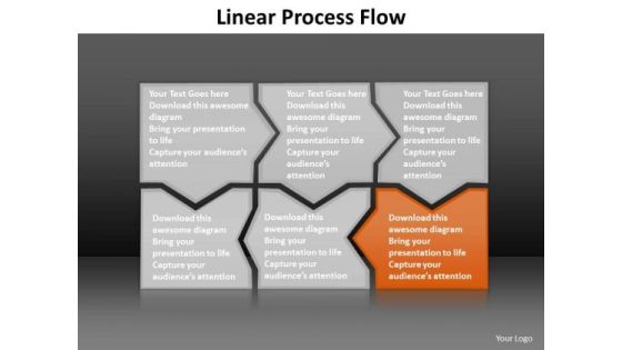 Ppt Orange Piece Connected In Linear Process Flow PowerPoint Template Templates Ppt Orange Piece Connected In Linear Process Flow PowerPoint Template Templates