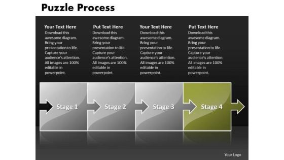 Ppt Puzzle Diamond Mining Process PowerPoint Presentation Linear Flow Templates