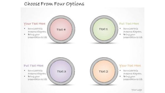 Ppt Slide Choose From Four Options Strategic Planning