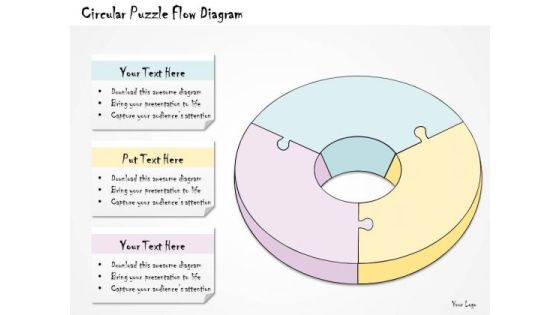 Ppt Slide Circular Puzzle Flow Diagram Business Diagrams