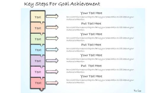 Ppt Slide Key Steps For Goal Achievement Business Plan
