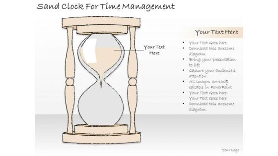 Ppt Slide Sand Clock For Time Management Strategic Planning