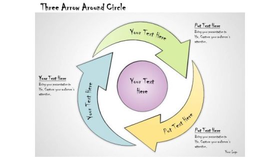 Ppt Slide Three Arrow Around Circle Strategic Planning Ppt Slide Three Arrow Around Circle Strategic Planning