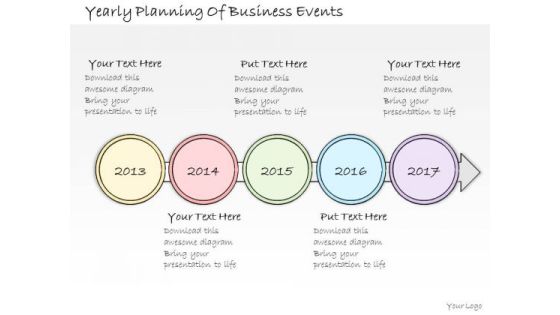 Ppt Slide Yearly Planning Of Business Events Diagrams